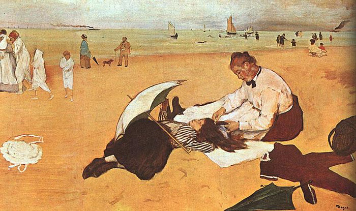Edgar Degas At the Beach_z oil painting image
